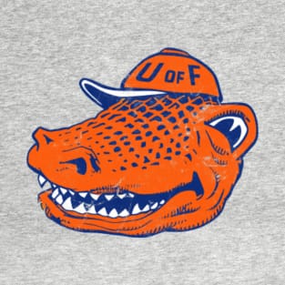 UF Gator Mascot Design - Vintage Style T-Shirt